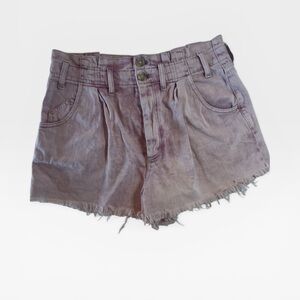 We The Free See You Sometime Denim Cutoff Shorts Washed Pink High-Rise